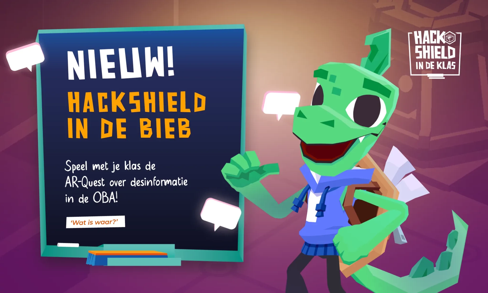 Speel HackShield in de Bieb in de OBA!