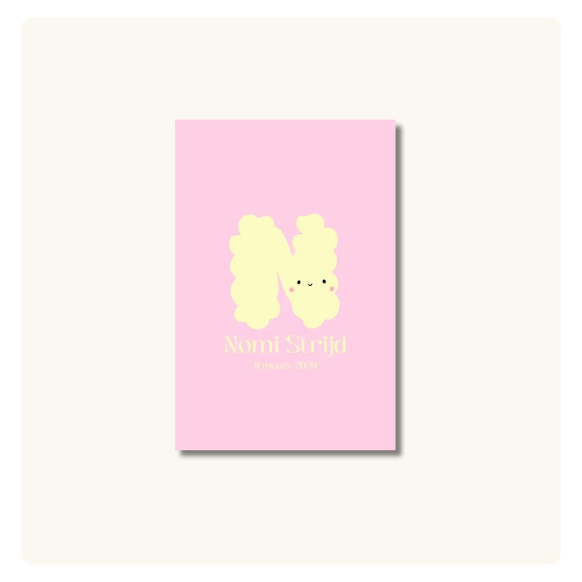 Geboortekaart | Letter