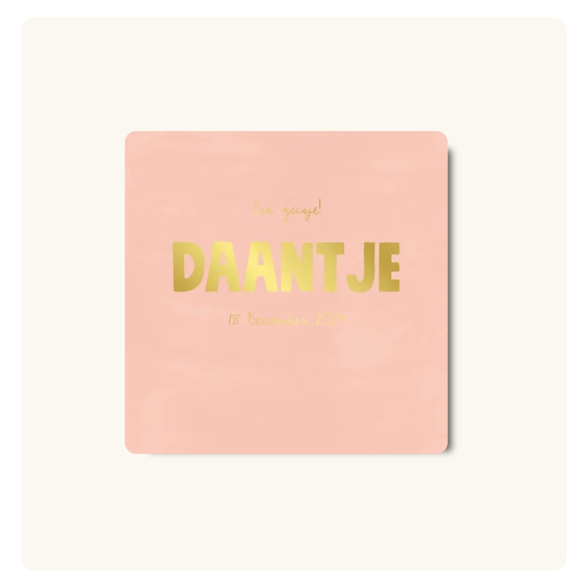 Geboortekaart | Verf & Goud
