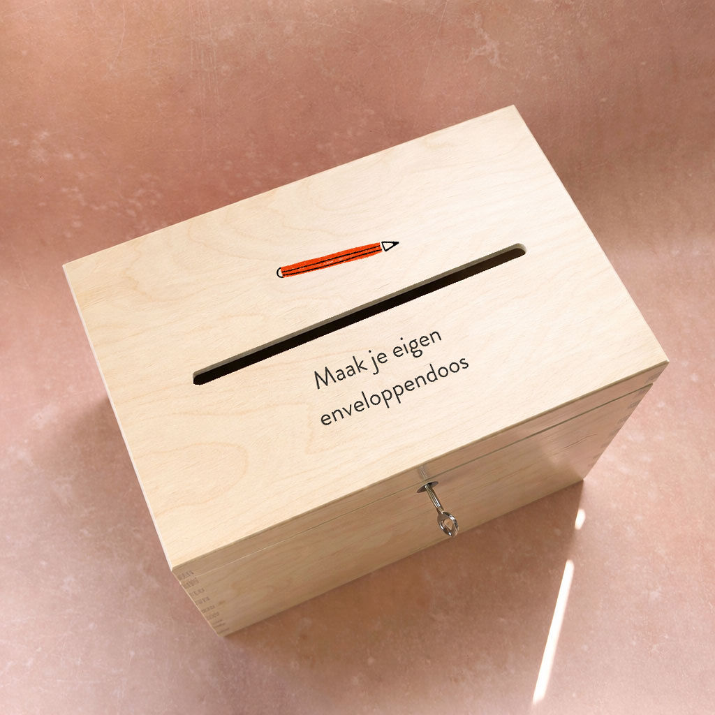Ontwerp je eigen enveloppenkist hout