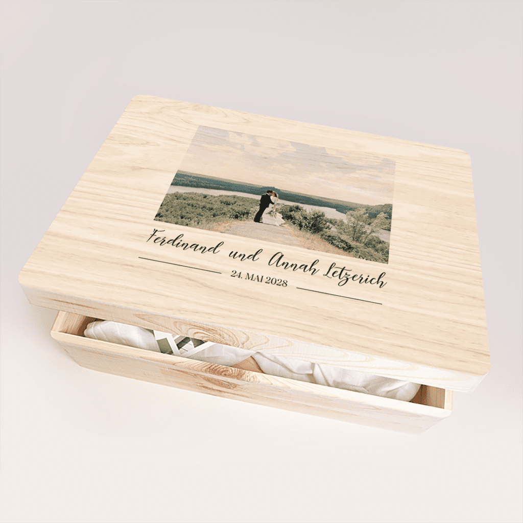Erinnerungsbox Hochzeit mit foto