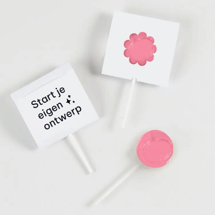 Doopsuiker lollyhoesje zelf maken bloem | 3 stuks