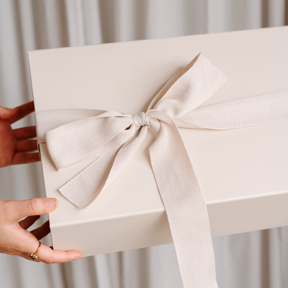 Luxe cadeaudoos met lint