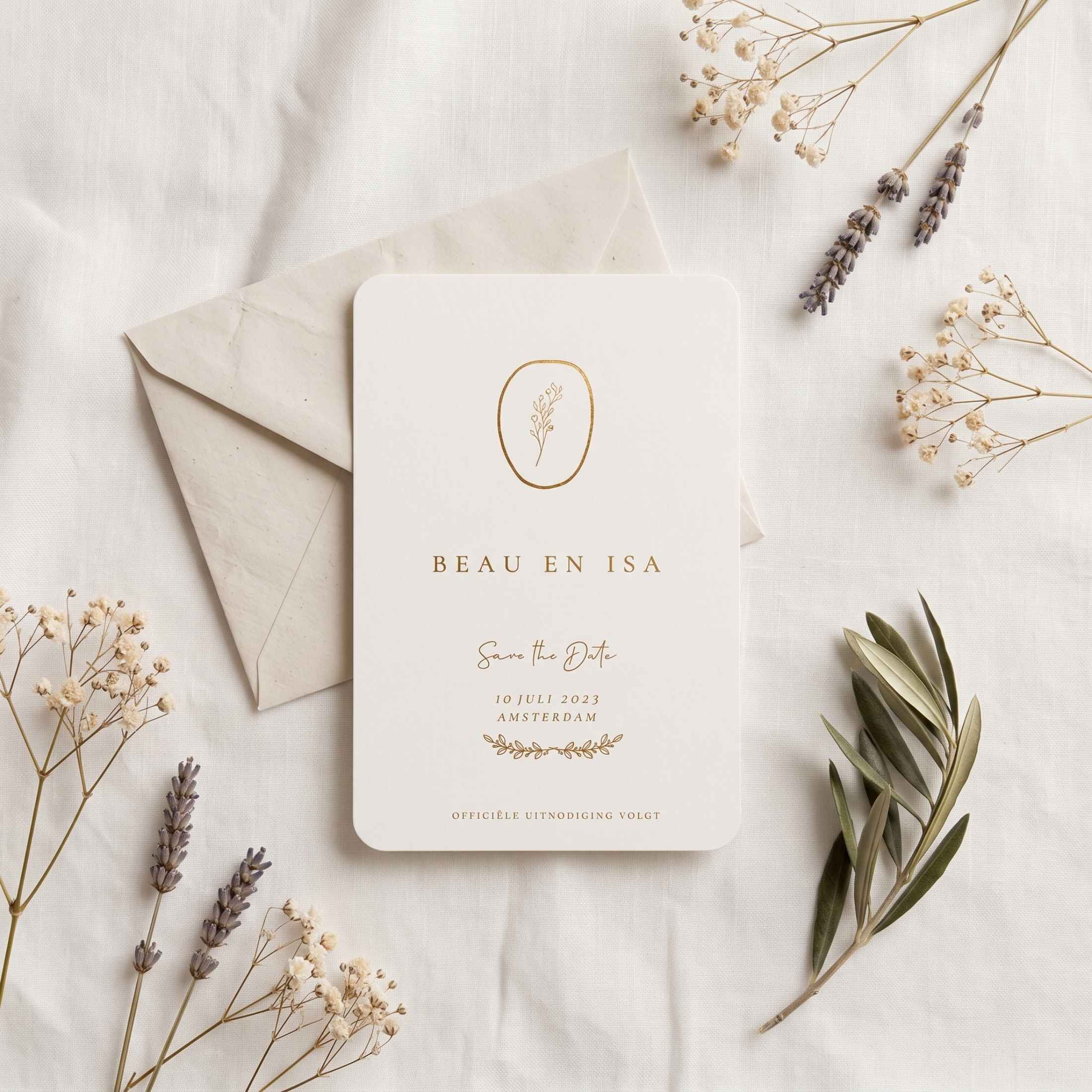 Save the Date kalkpapier cirkel takje