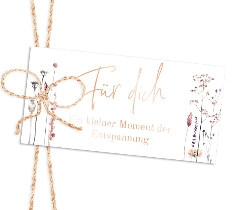 Anhänger für Seife als Gastgeschenk zur Hochzeit im Boho-Stil