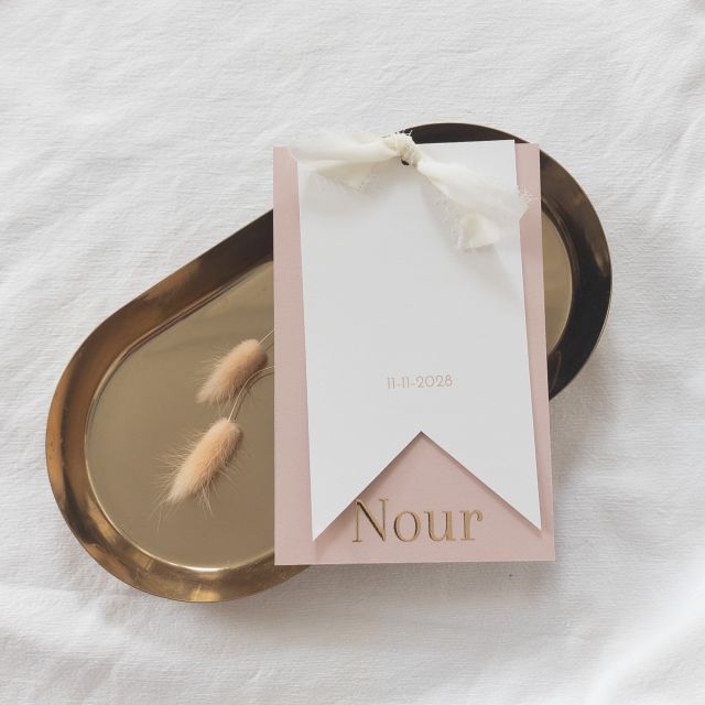 Geboortekaartje vlag genderneutraal