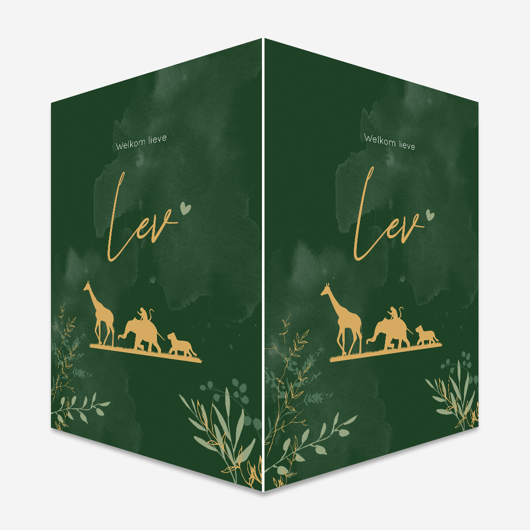 Raambord Safari Groen Dieren