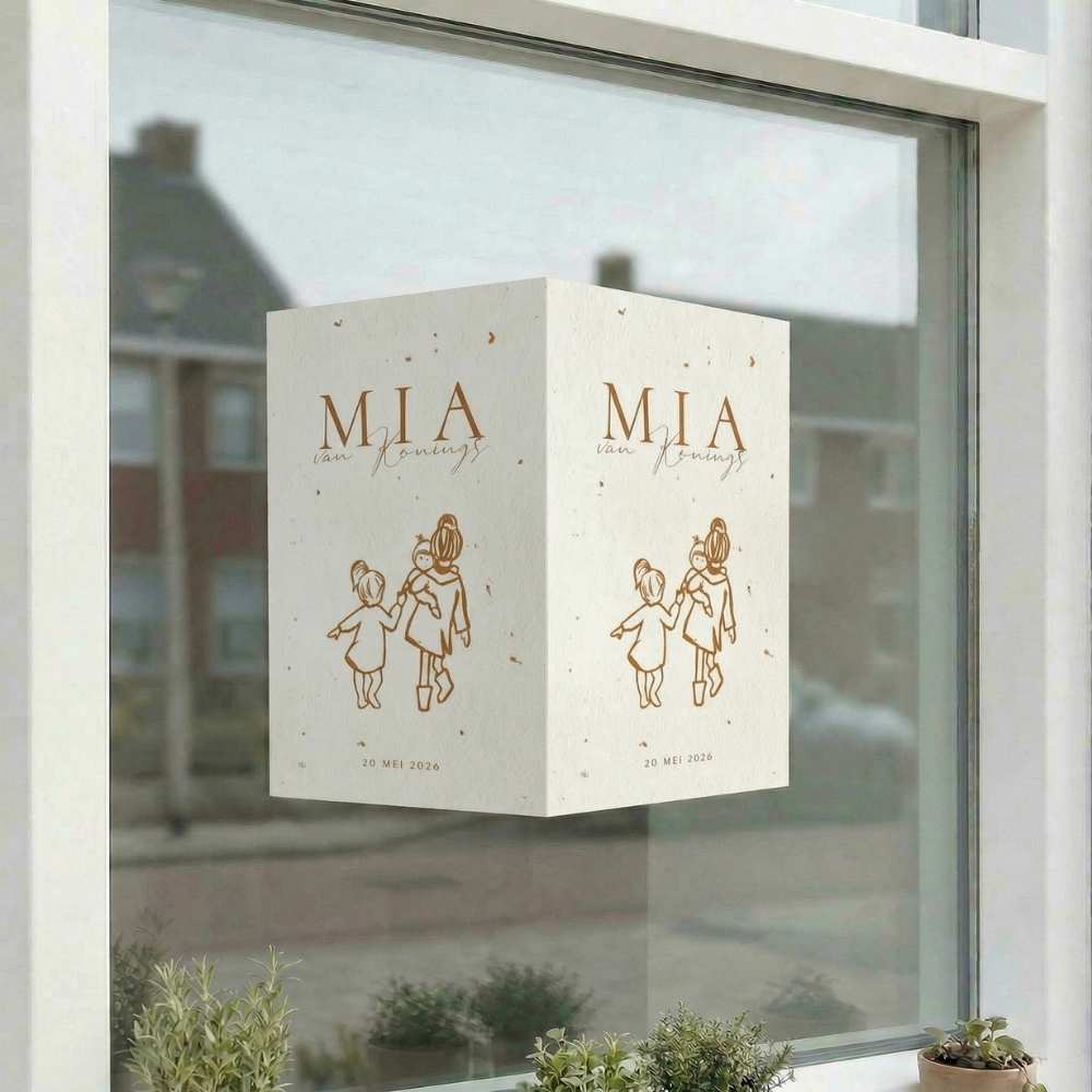 Raambord geboorte zusjes baby