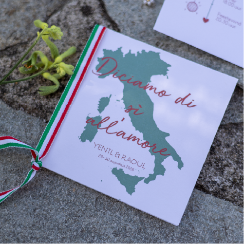 Geloftenboekje destination wedding Italië
