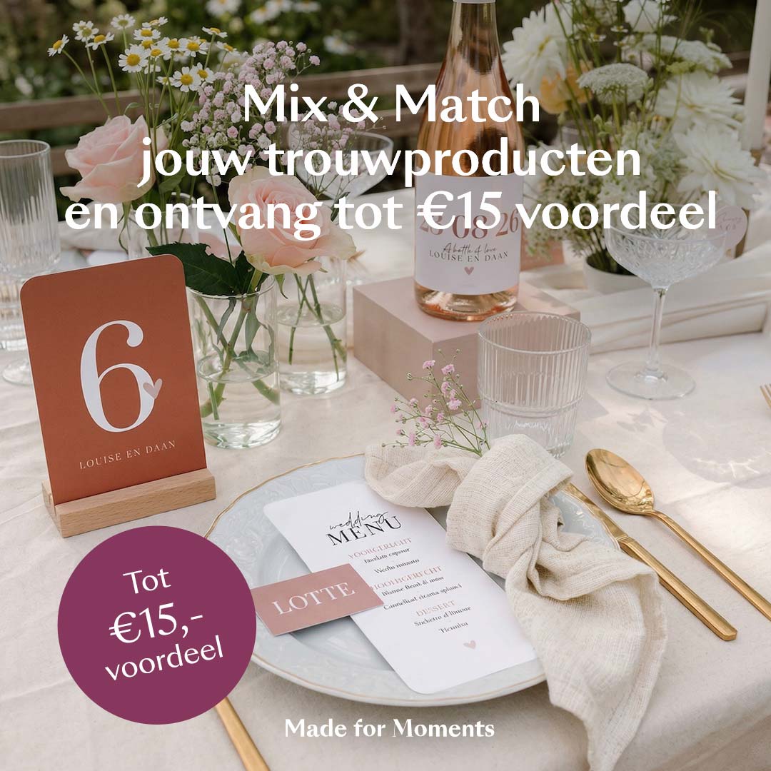 Promo trouwen voordeel
