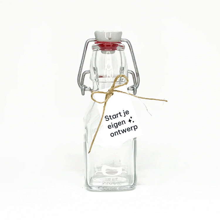 Doopsuiker labels staand zelf maken | 18 stuks