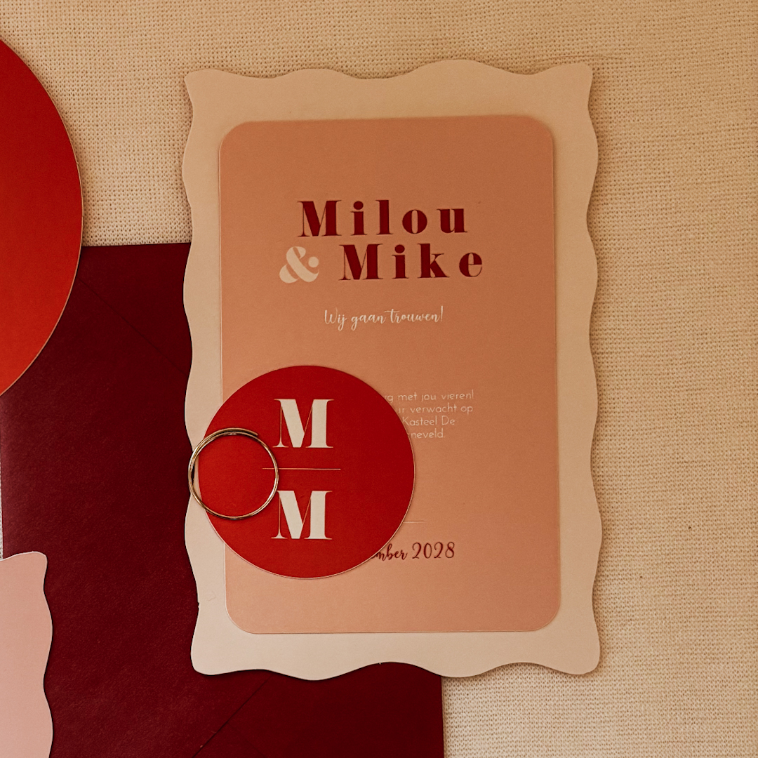 Kaartenset Color Splash zomerse bruiloft