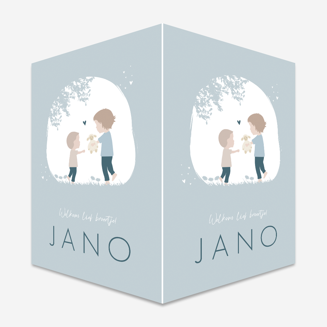 Raambord HappyHorse Broertjes Blauw