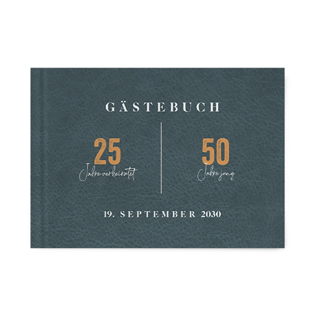 Gästebuch zum Doppelparty Geburtstag und Hochzeitstag