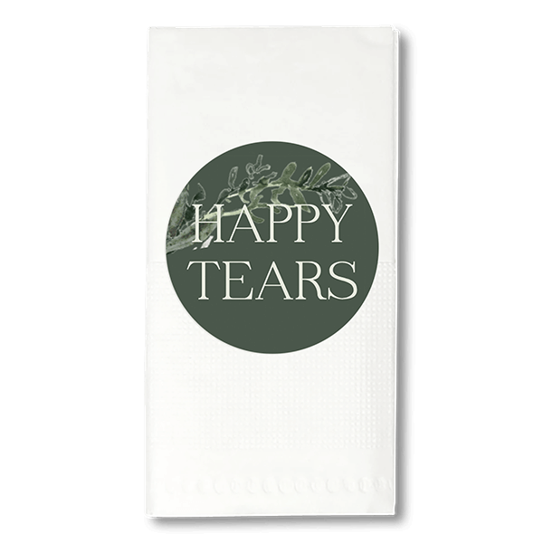 Sticker happy tears met blaadjes