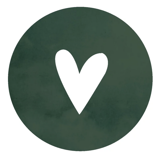 Sticker ‘Hartje’ (donkergroen)