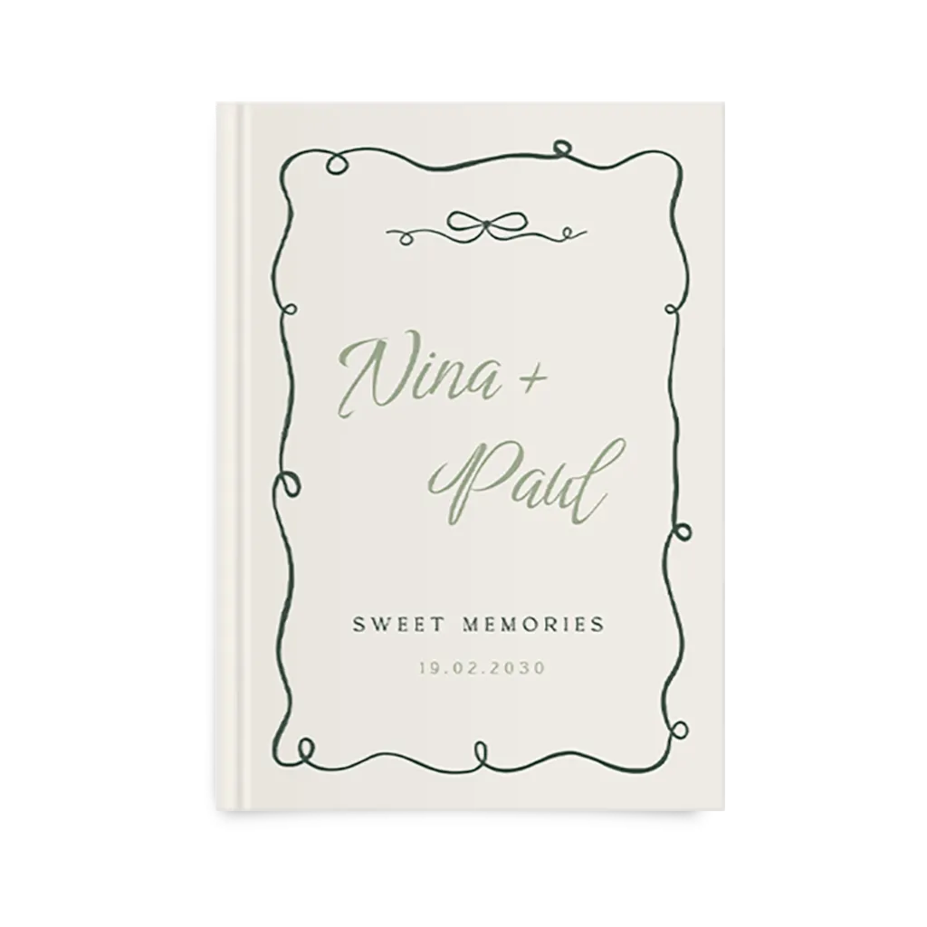 Gastenboek bruiloft in rococo stijl