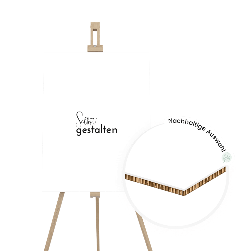 Willkommensschild Karton 40x60 Hochzeitstag