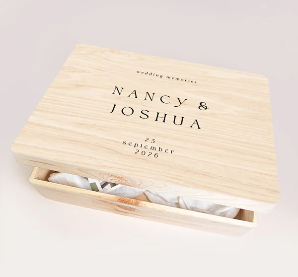 Stijlvolle herinneringsdoos minimalistisch