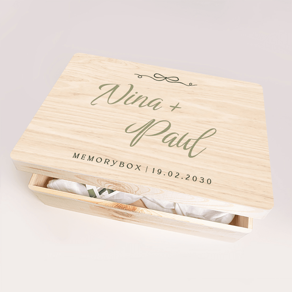 Memorybox huwelijk in rococo stijl