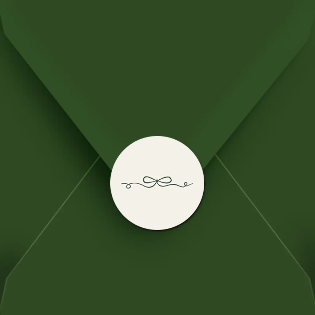 Sluitsticker bruiloft in rococostijl