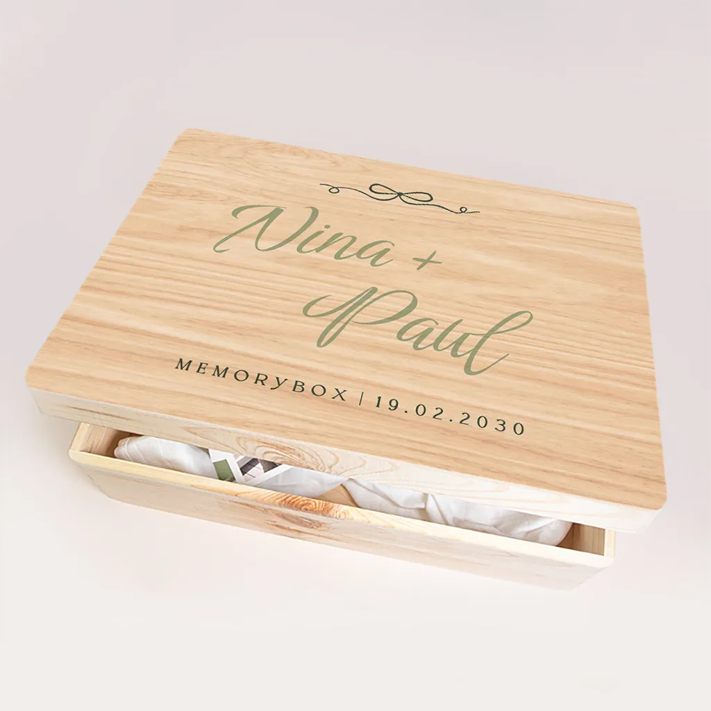 Memorybox huwelijk in rococo stijl