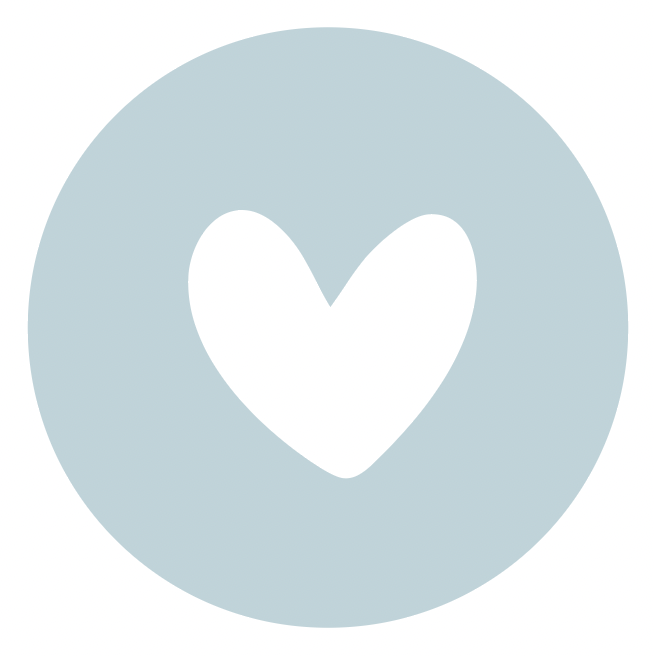 Dummy sticker hartje lichtblauw