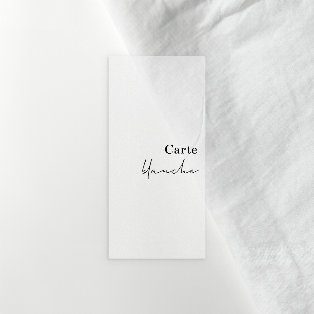 Faire-part de baptême format portrait XL en calque