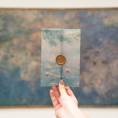 Couverture calque avec nénuphars