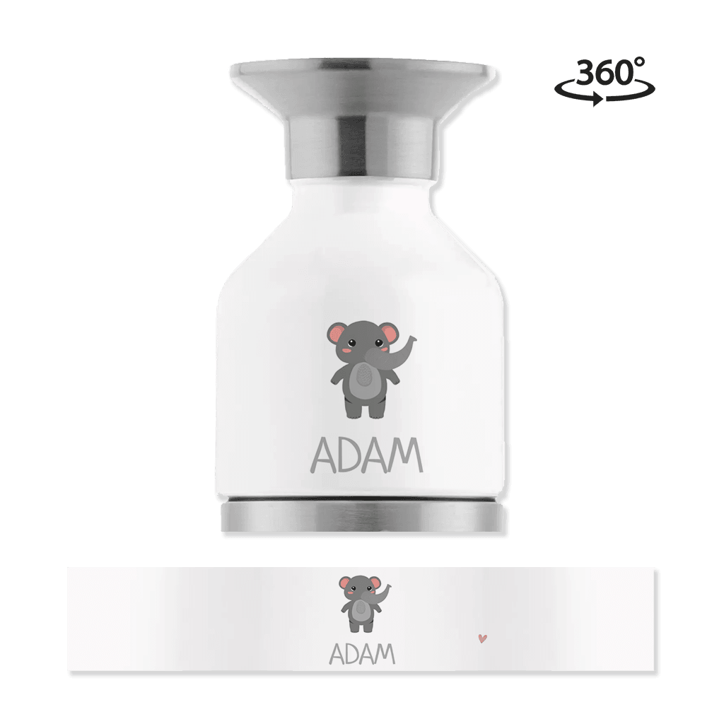 Dopper steel MINI met naam en olifant