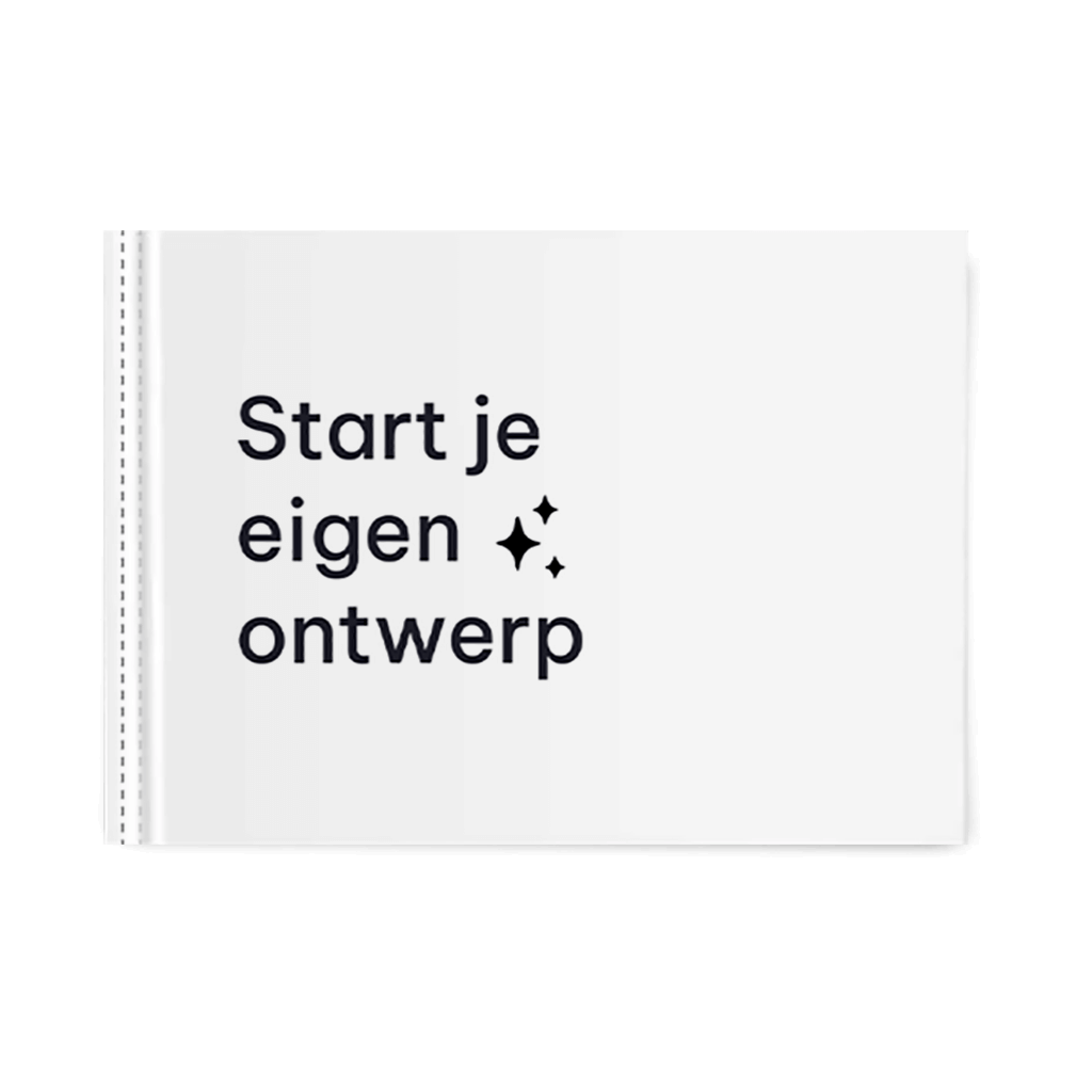 Gastenboek feest zelf maken | liggend formaat