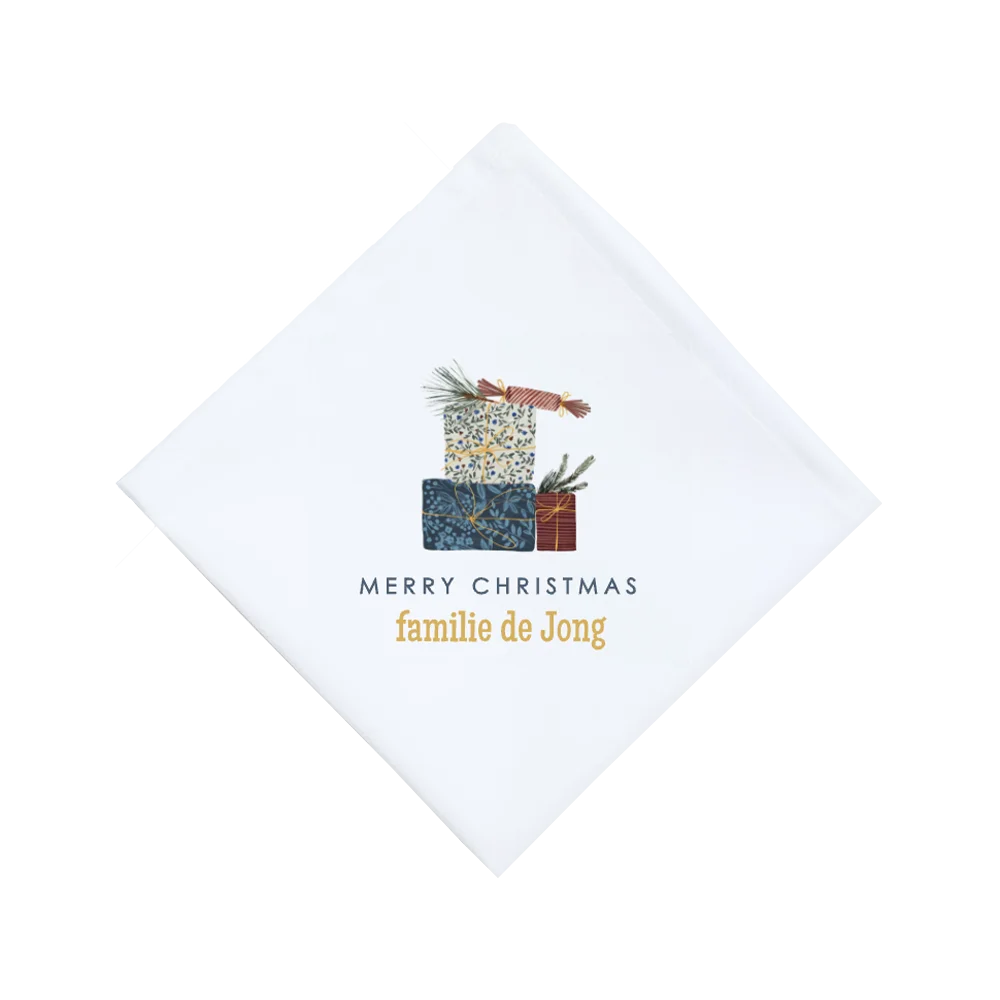 Servet met naam kerst