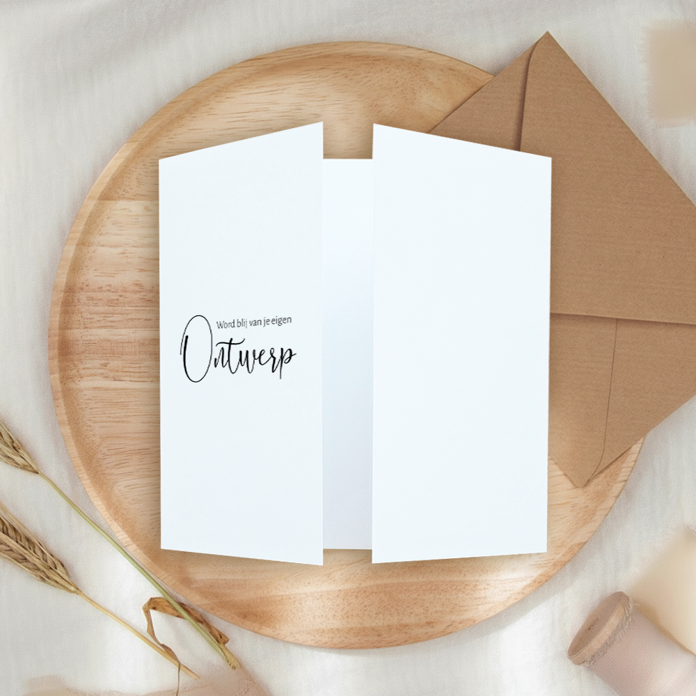 Blanco theatervouw vierkante kaart zelf ontwerpen