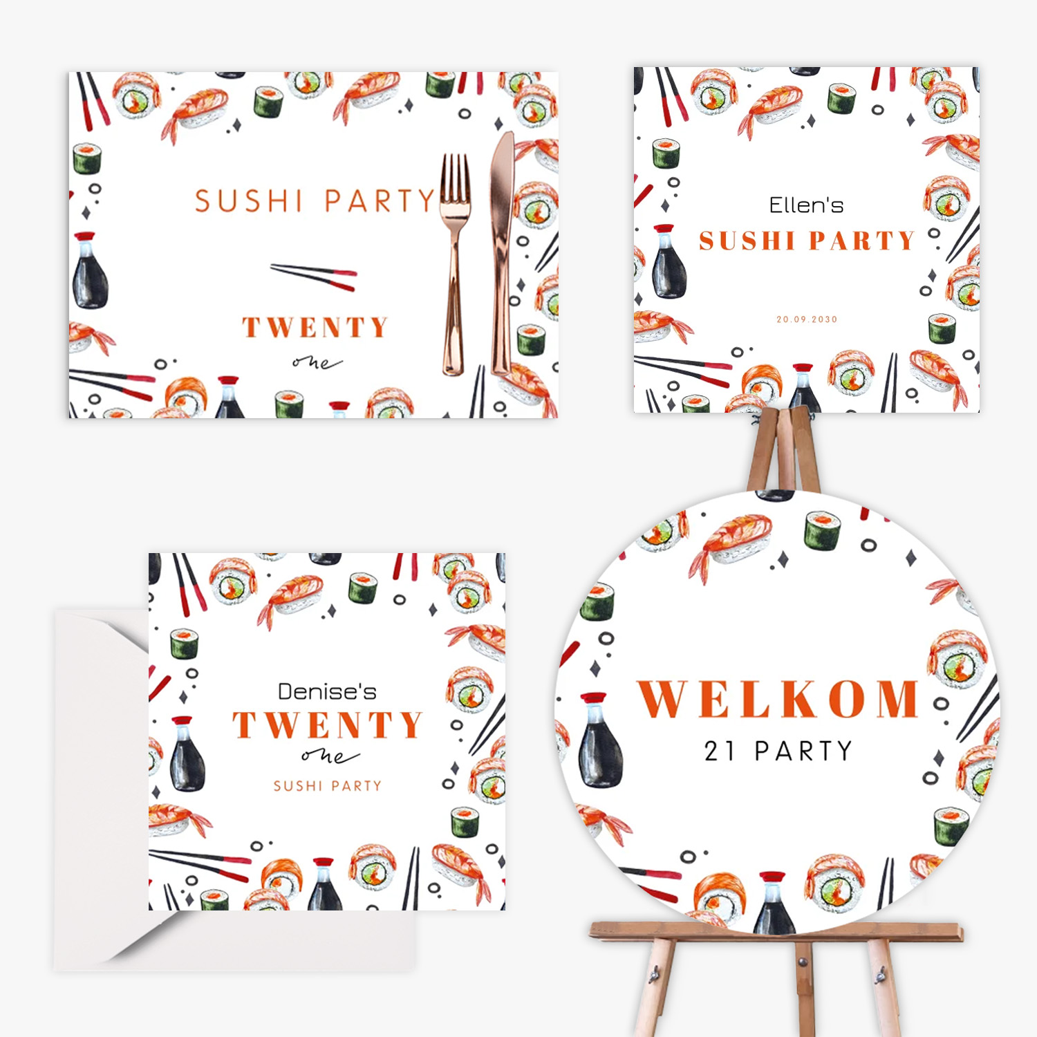 doorlink 21 diner set sushi aesthetic