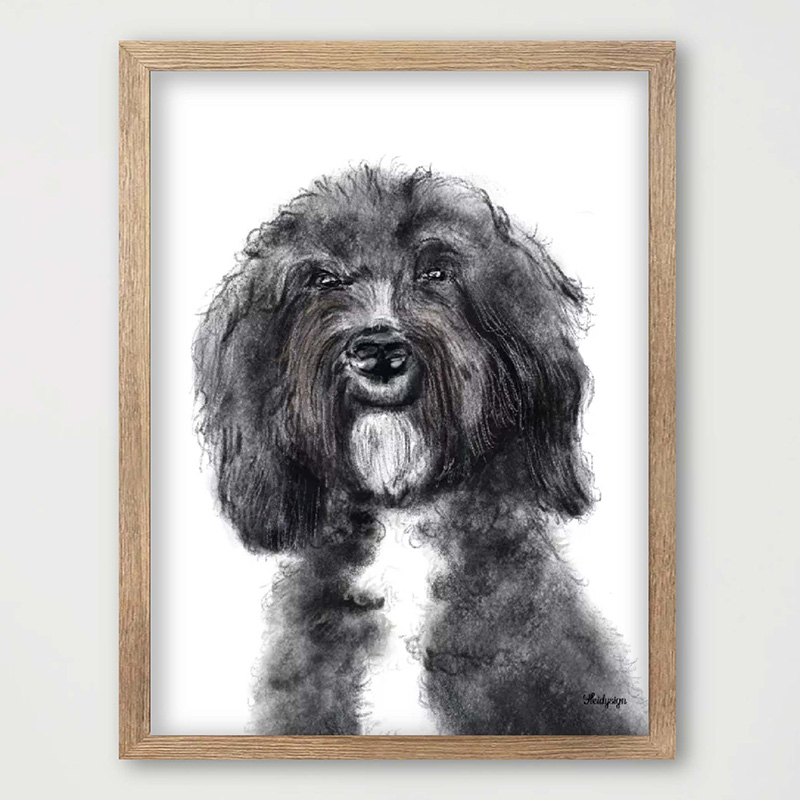 Poster vriendelijke hond