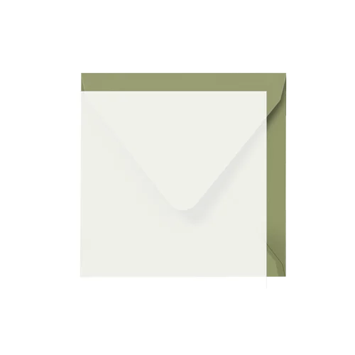 Zelf maken trouwkaart kalkpapier | vierkant enkel