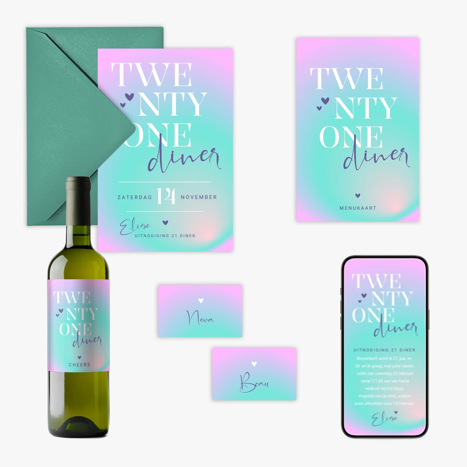 doorlink 21 diner set pop that color