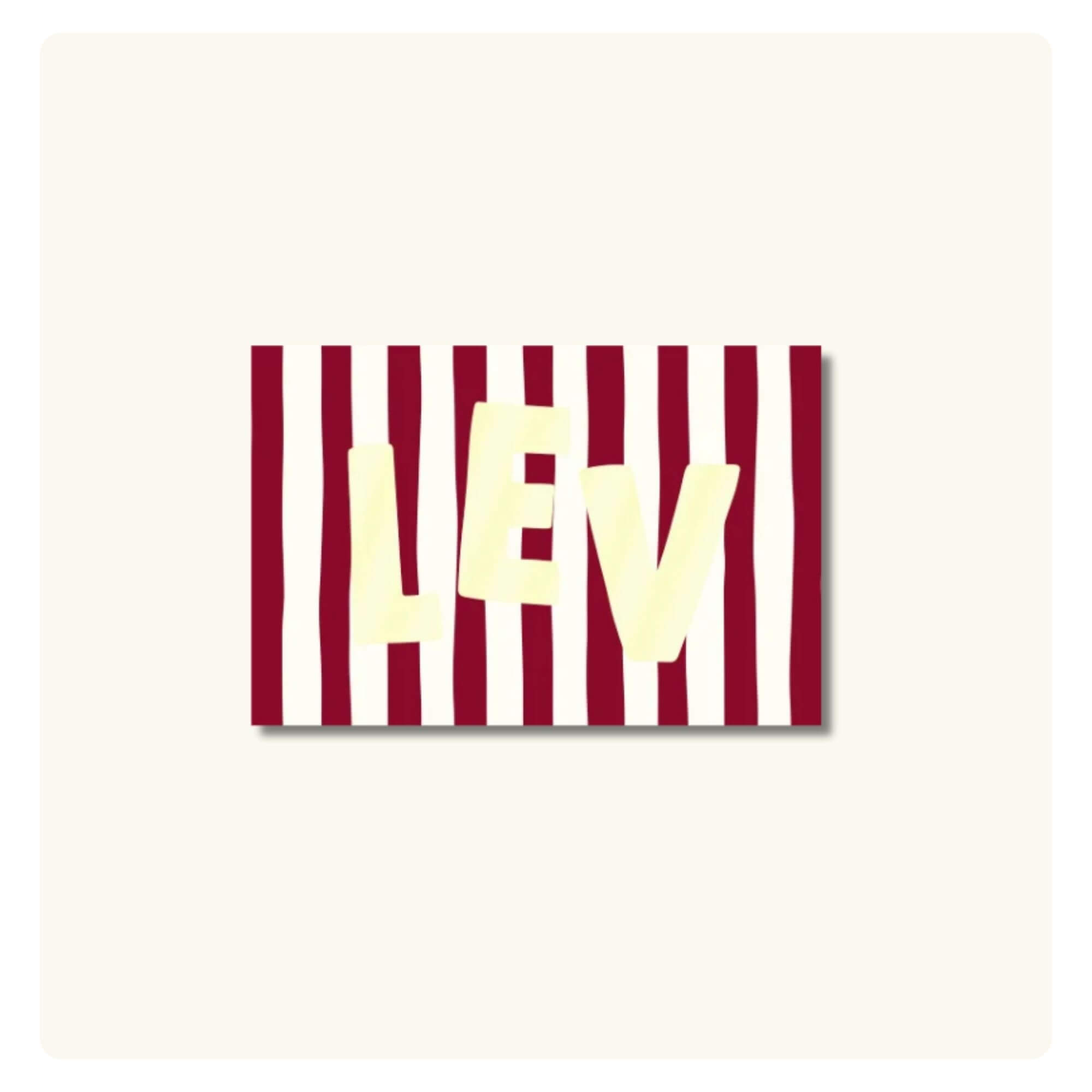 Geboortekaartje | Streep Rood
