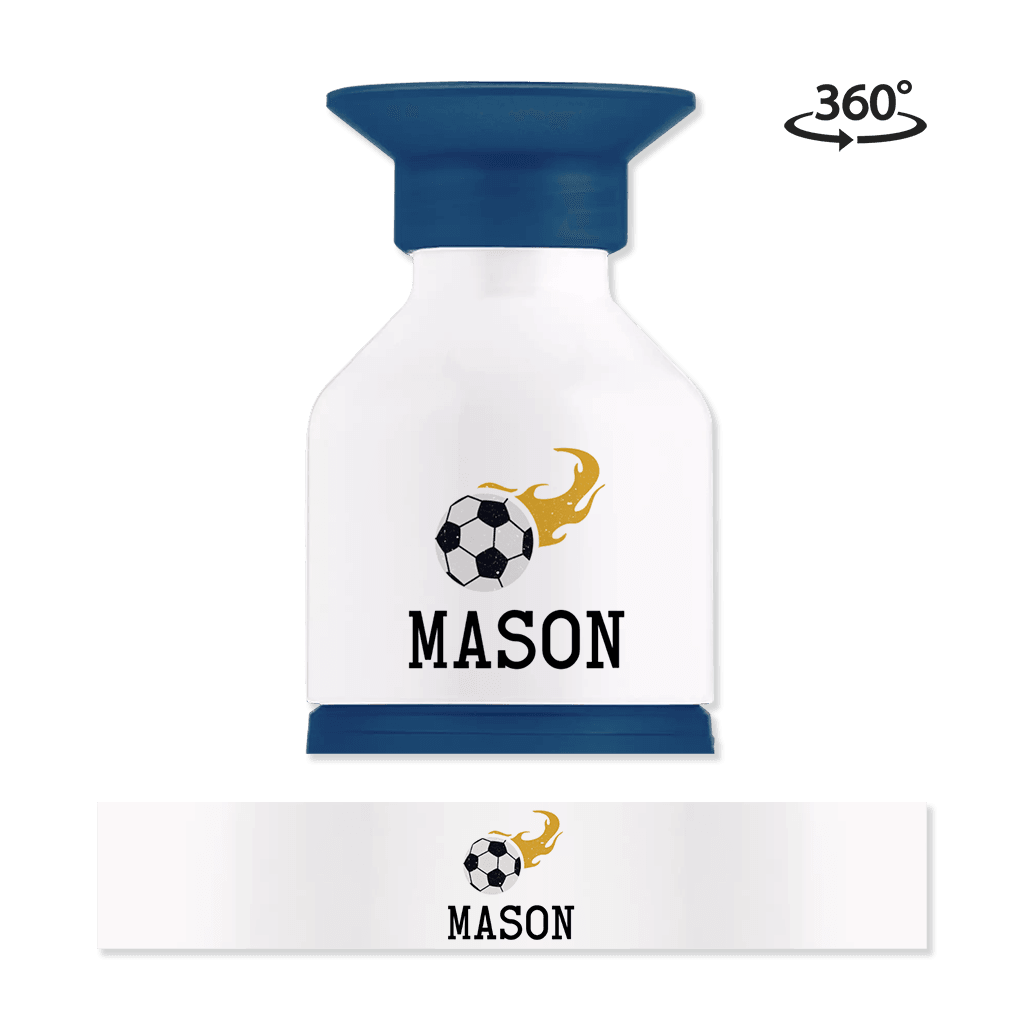 Dopper waterfles met naam en snelle voetbal