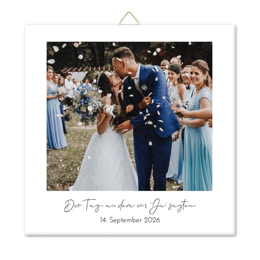 Foto-Keramikfliese Hochzeit