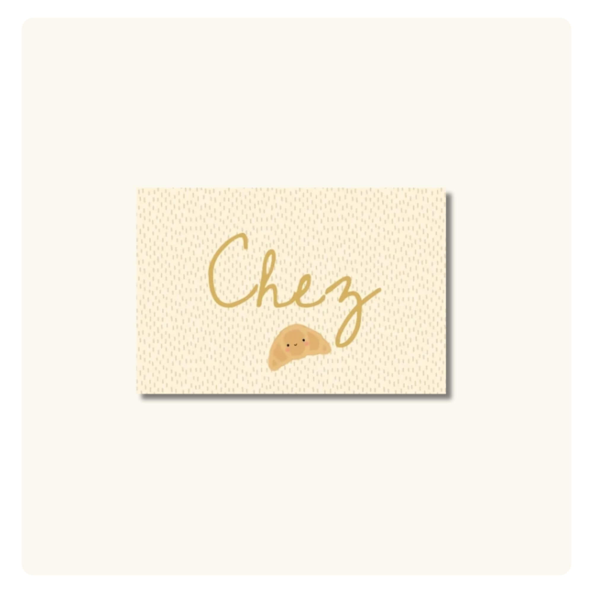 Croissant & Spikkels | Geboortekaart