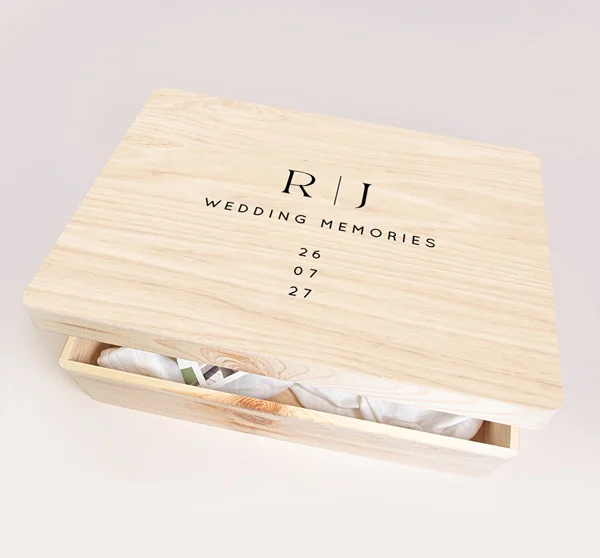 Herinneringsdoos bruiloft basic