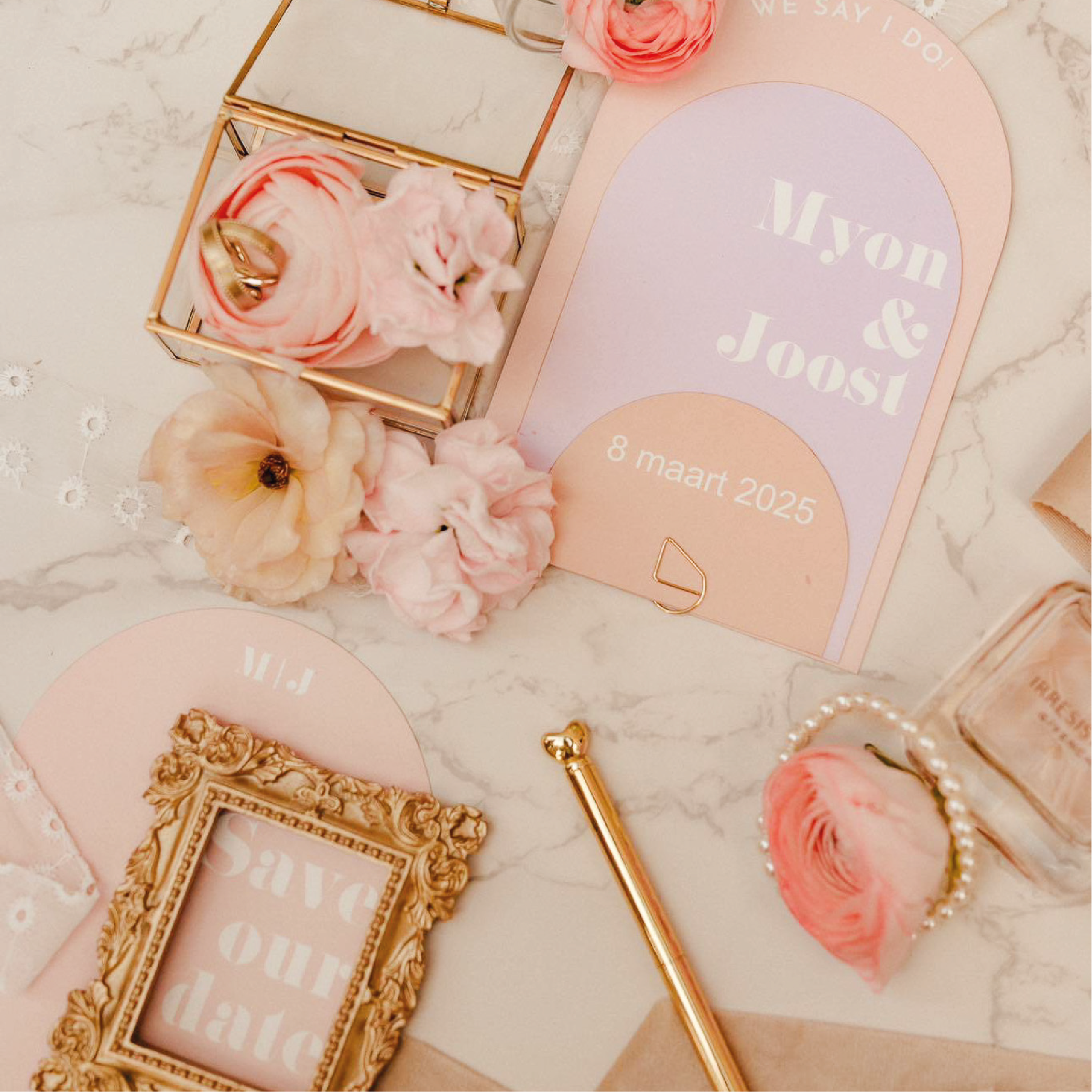 Pastel love trouw huisstijl