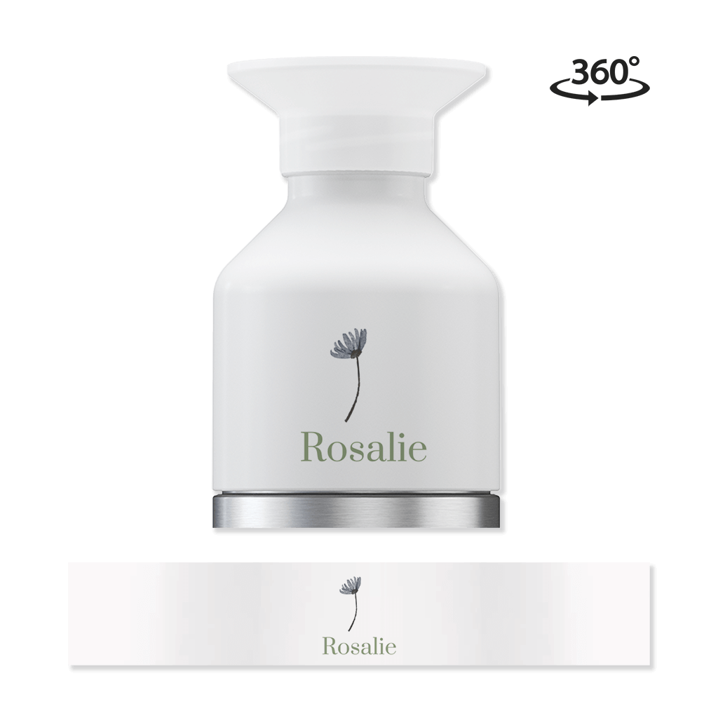 Dopper steel MINI met naam en takje