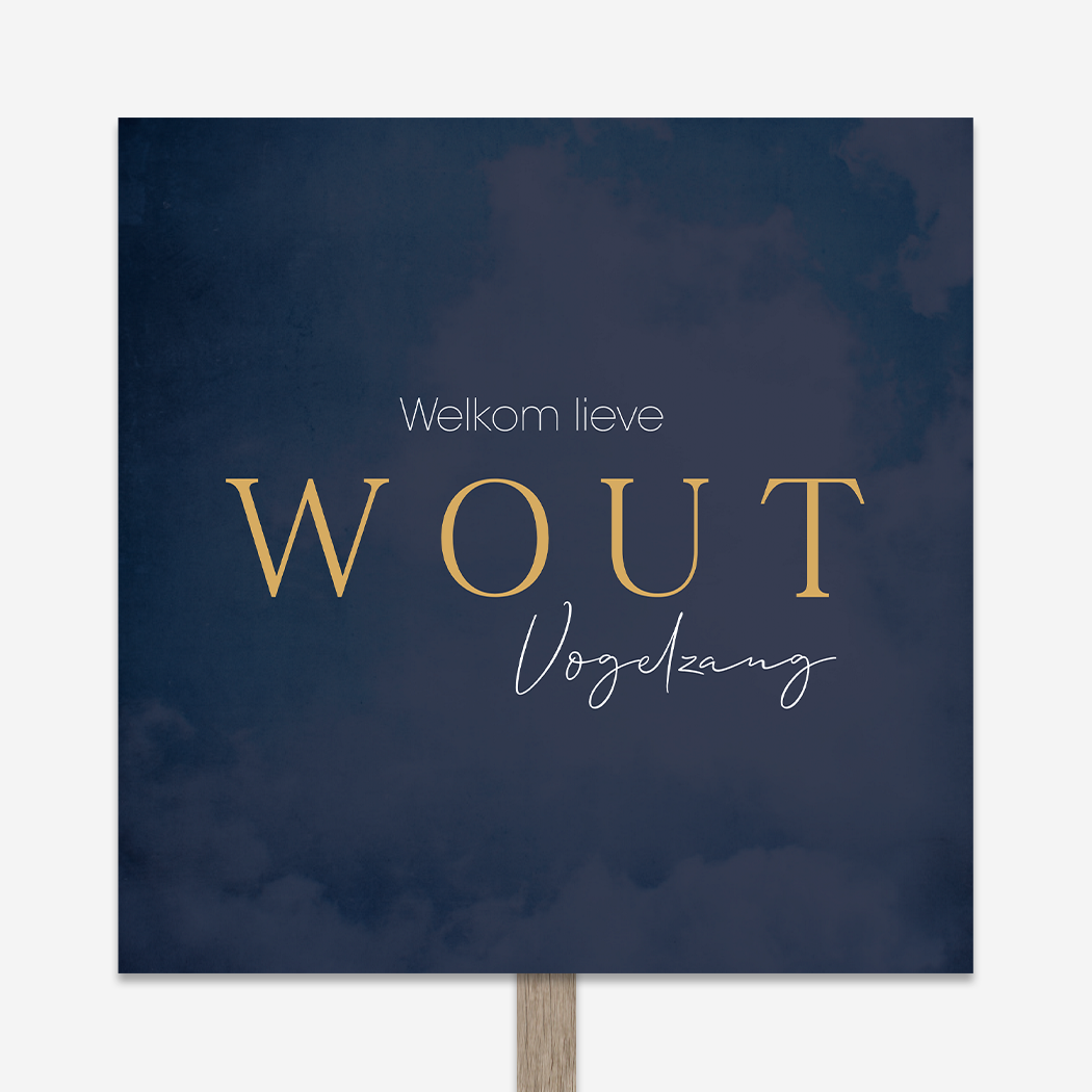 Tuinbord Vierkant Donkerblauw Stoer Stijlvol