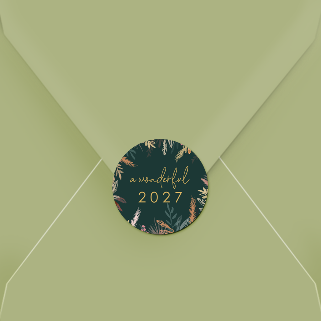 Botanische sluitzegel voor kerst | 25 stuks