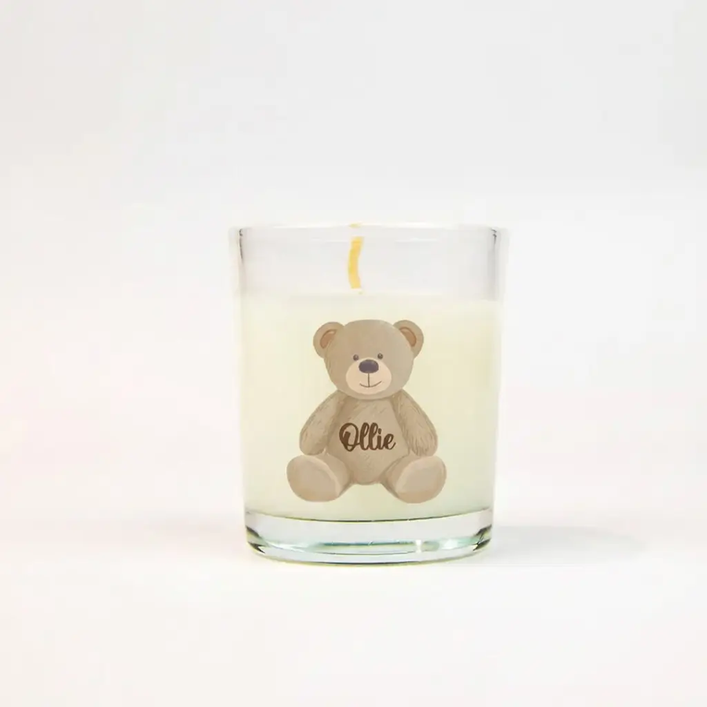 Lieve naamsticker in de vorm van een beer - per 20 stuks