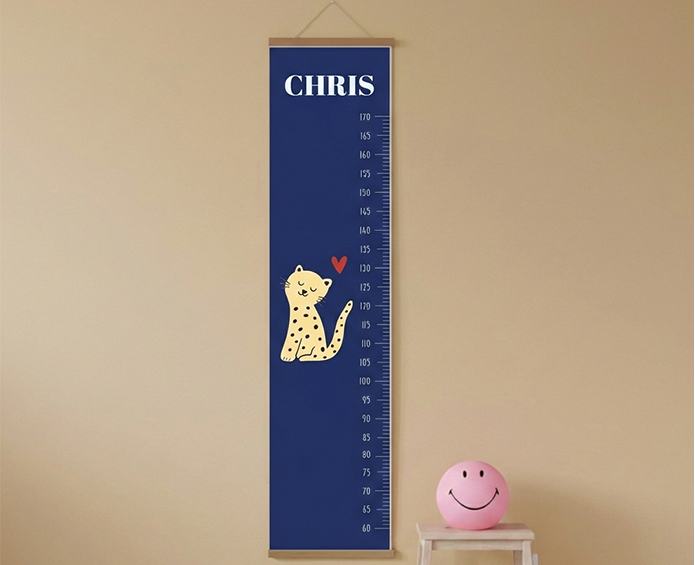 Groeimeter Luipaard blauw Chris