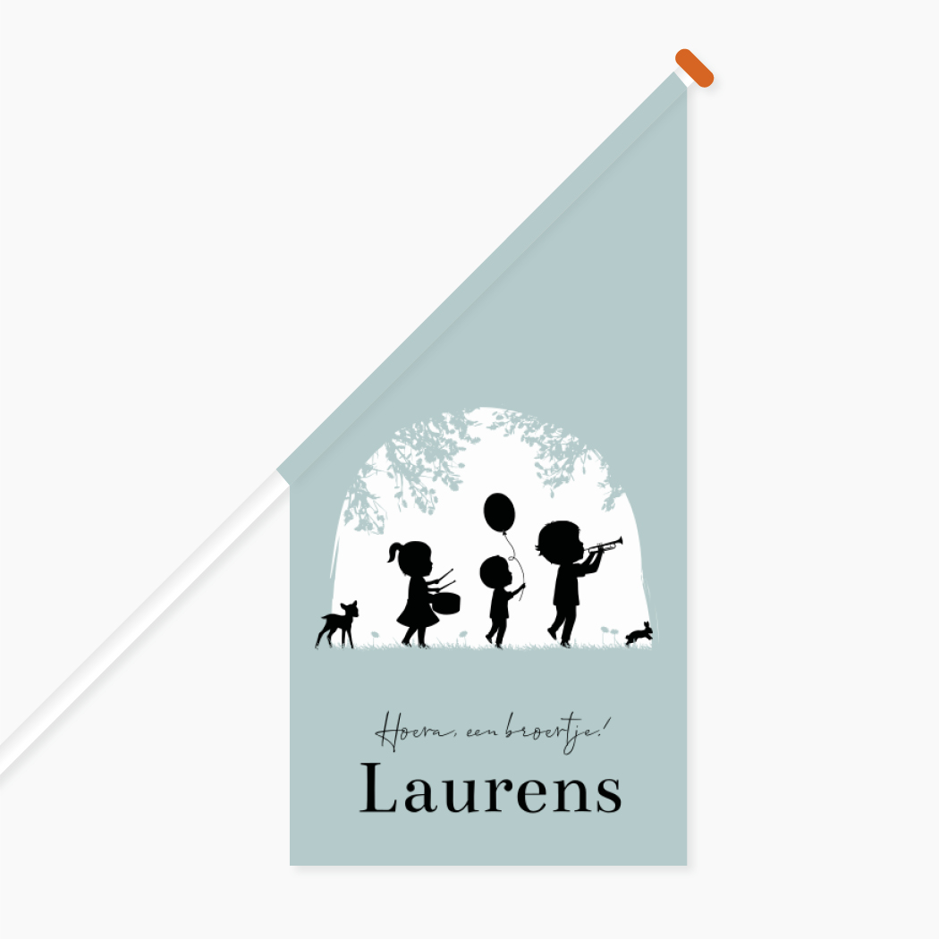 Vlag Fanfare Muziek Optocht Kindjes