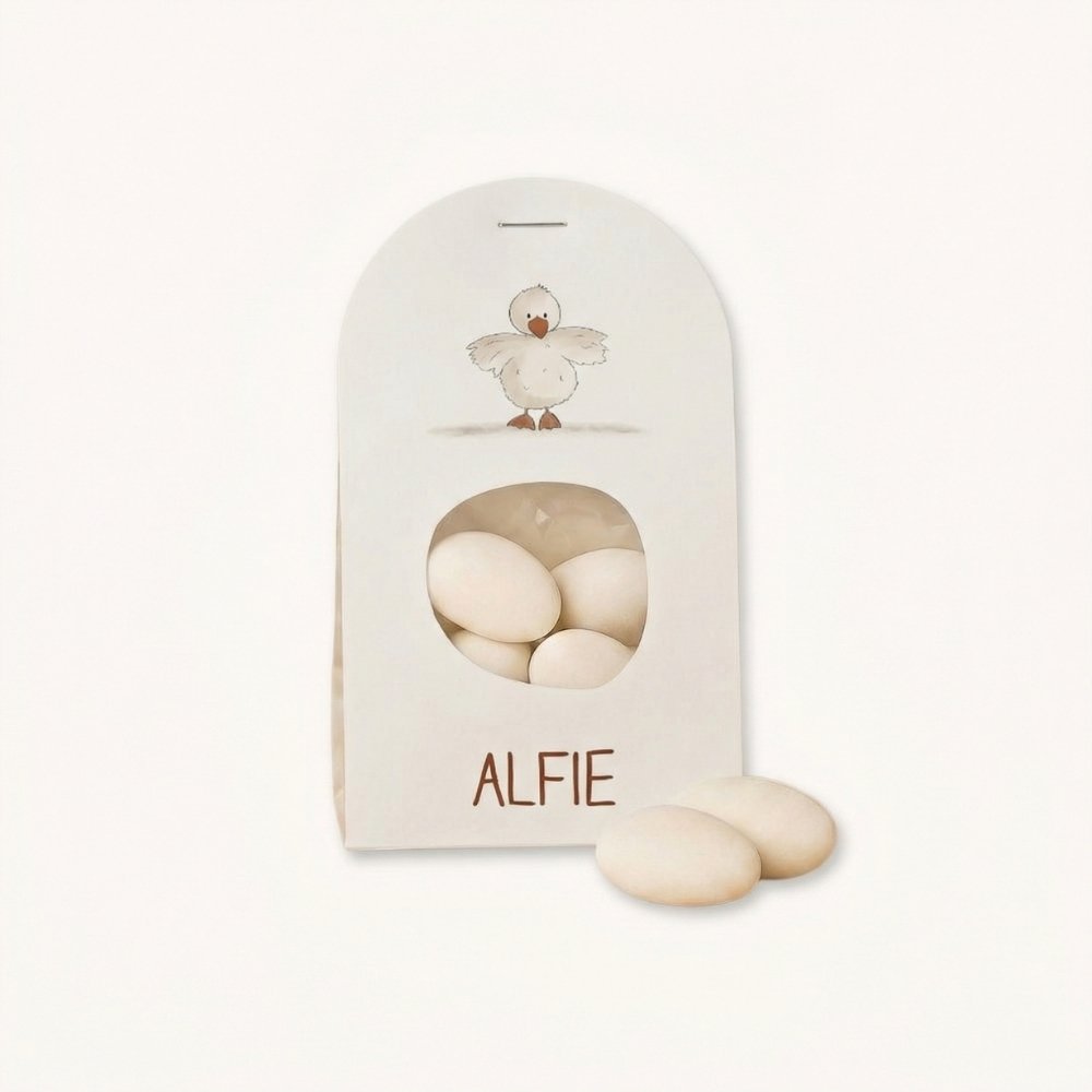 Doopsuiker wikkel klein kuikentje